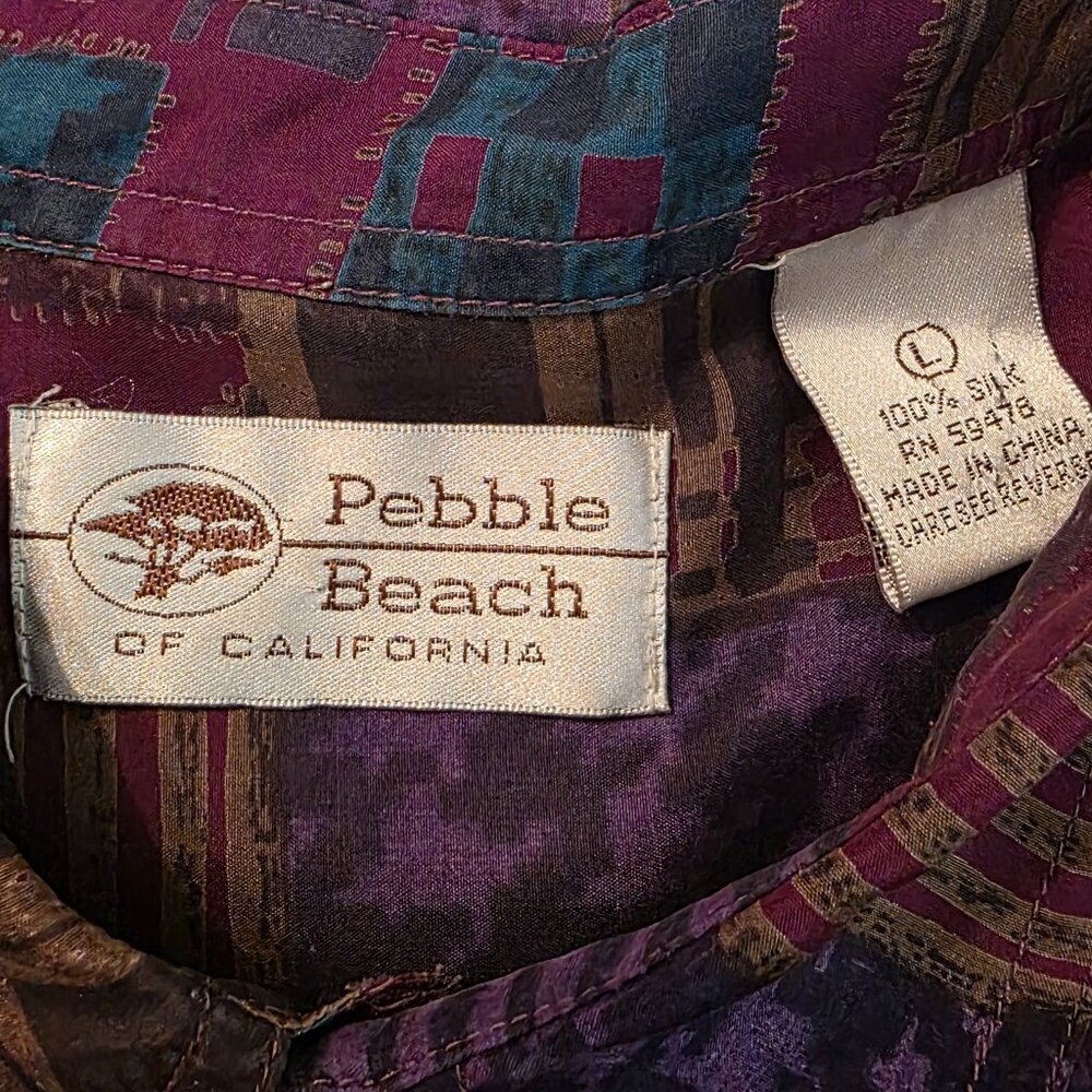 Pebble Beach Men's button down shirt. Size L - Picture 3 of 7